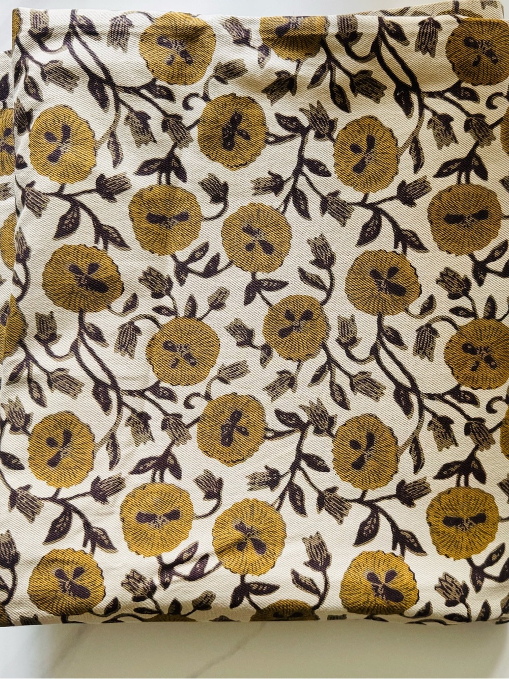 West Elm Laney Floral Cotton Curtain (one Panel) 48x84